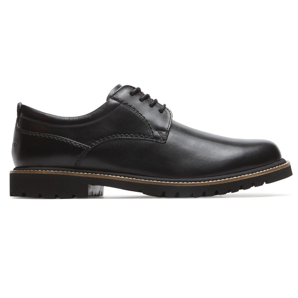 Oxfords Rockport Homem Pretas - Marshall Plain Toe - 18793PNAX